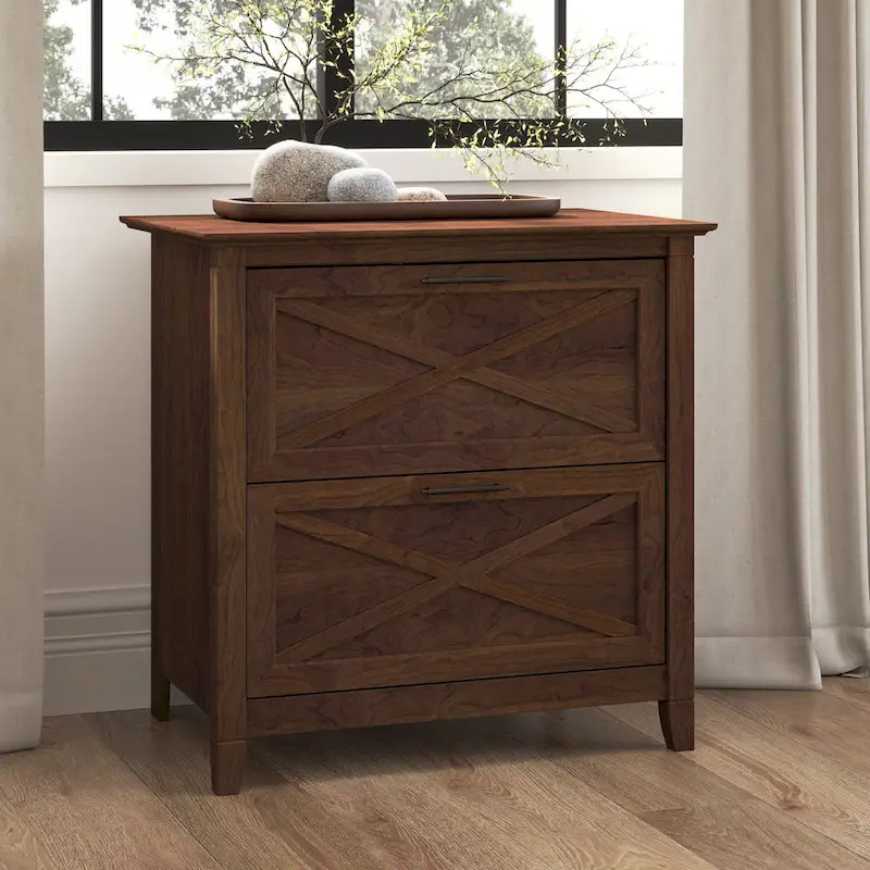 2-Drawer Lateral File Cabinet – Farmhouse Style, 30