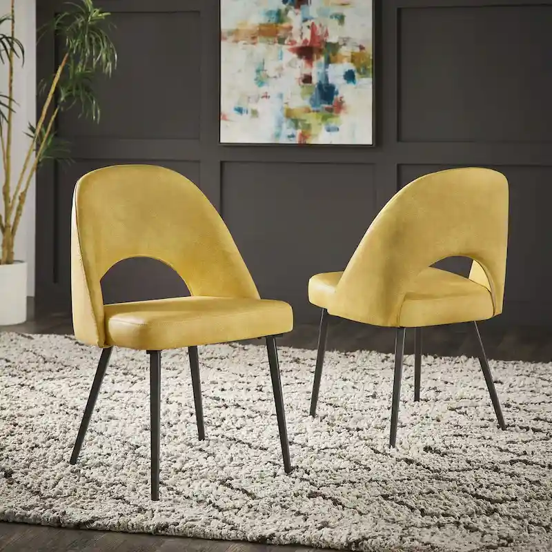 Presley Upholstered Dining Chairs (Set of 2) by iNSPIRE Q Modern
