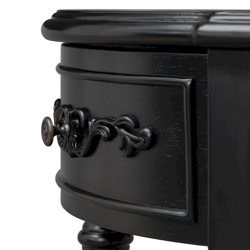 Merax Curved Console Table with 4 Drawers and 1 Shelf