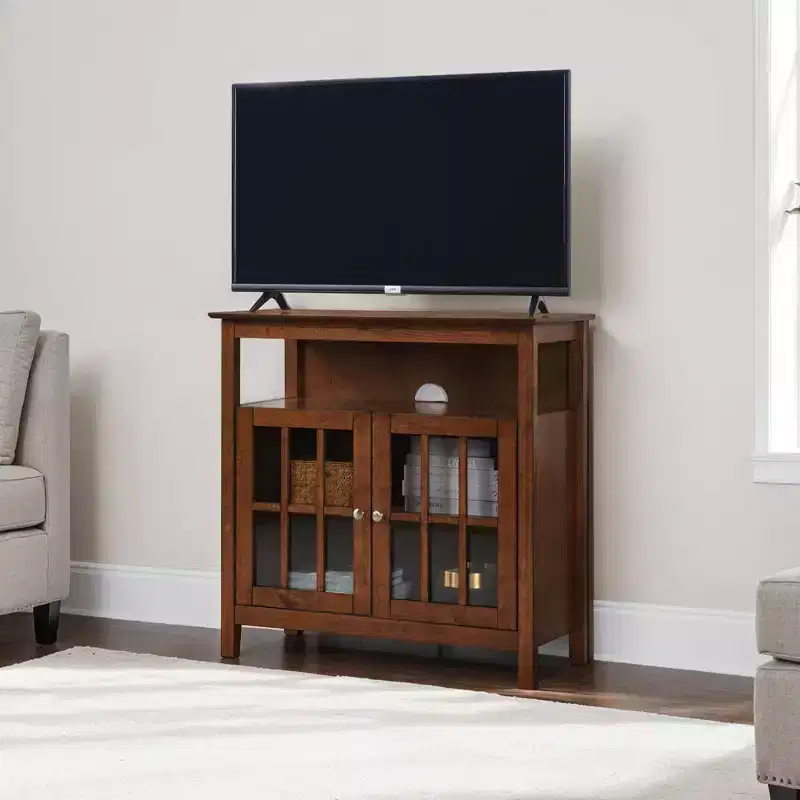 Big Sur Highboy TV Stand for TVs up to 42 with Storage Cabinets - Breighton Home