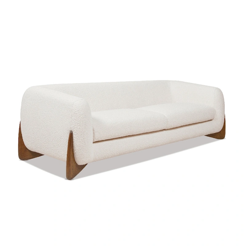 Alpine 90.5 Sherpa Upholstered Sofa