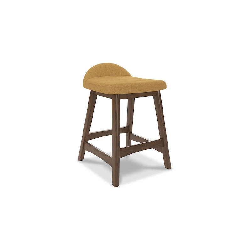 Signature Design by Ashley Lyncott Upholstered Counter Height Bar Stool (Set of 2) - 19W x 20D x 29H