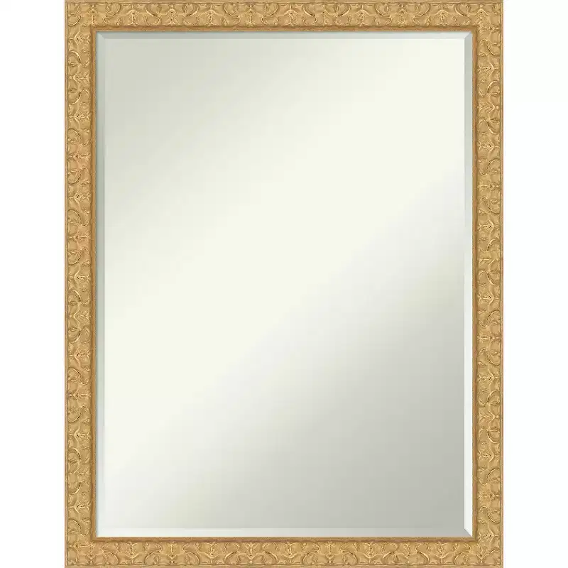 Half-Inch-Bevel Wood Framed Bathroom Vanity Wall Mirror