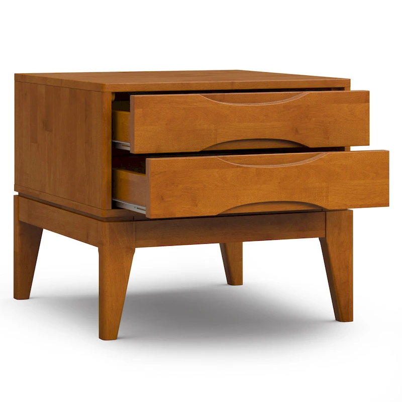 WYNDENHALL Pearson SOLID HARDWOOD 22 inch Wide Square End Side Table - 22 W x 22 D x 20 H