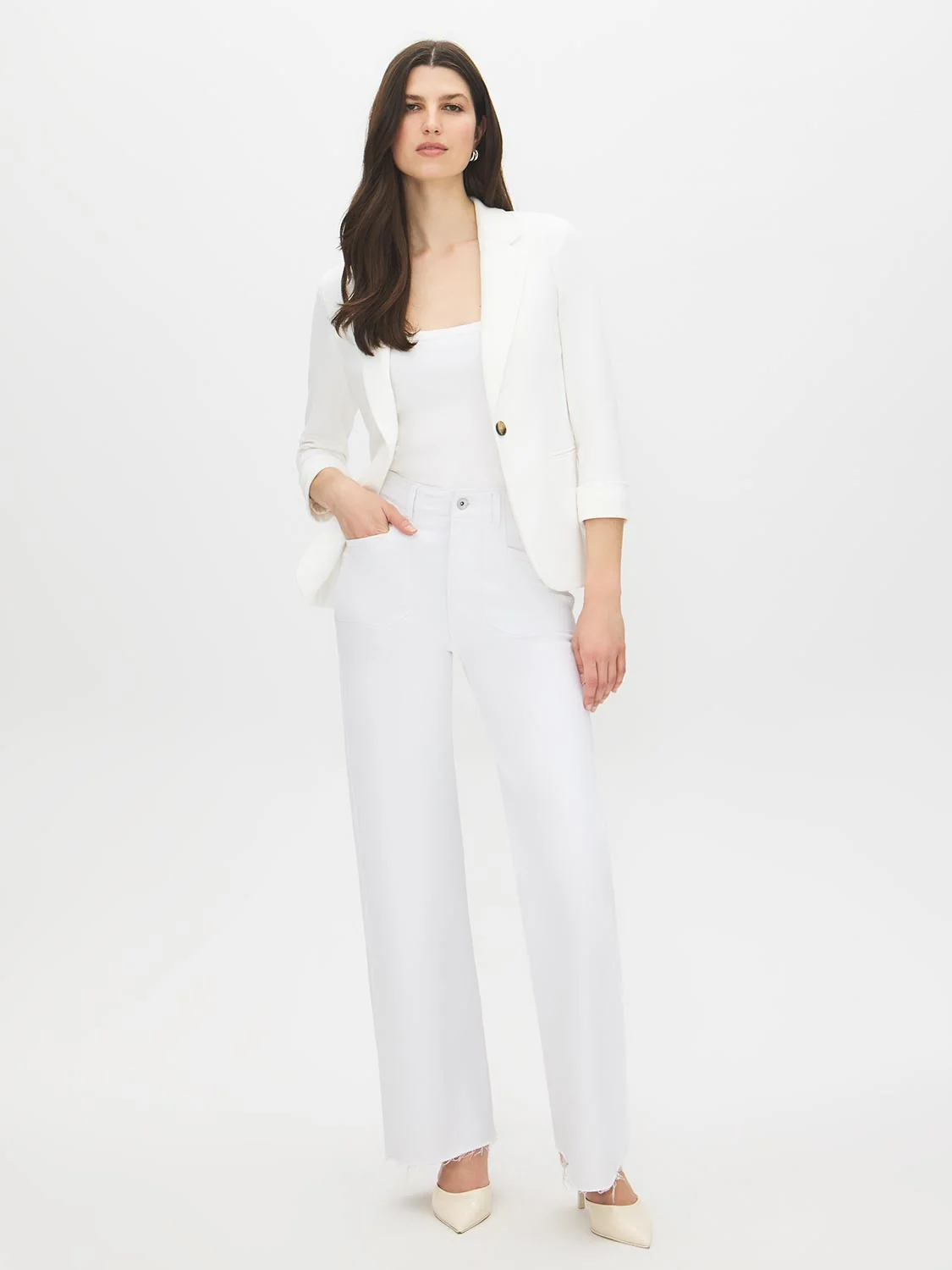 Cuffed Sleeve Blazer