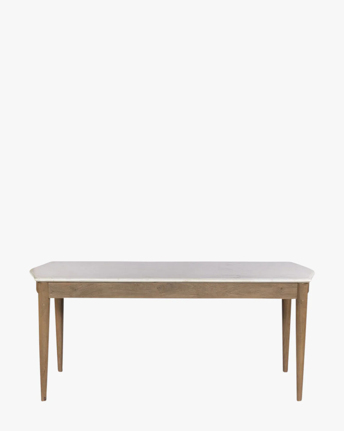 Glam Marble & Mango Wood Dining Table with Warm Amber Base for Dining Room