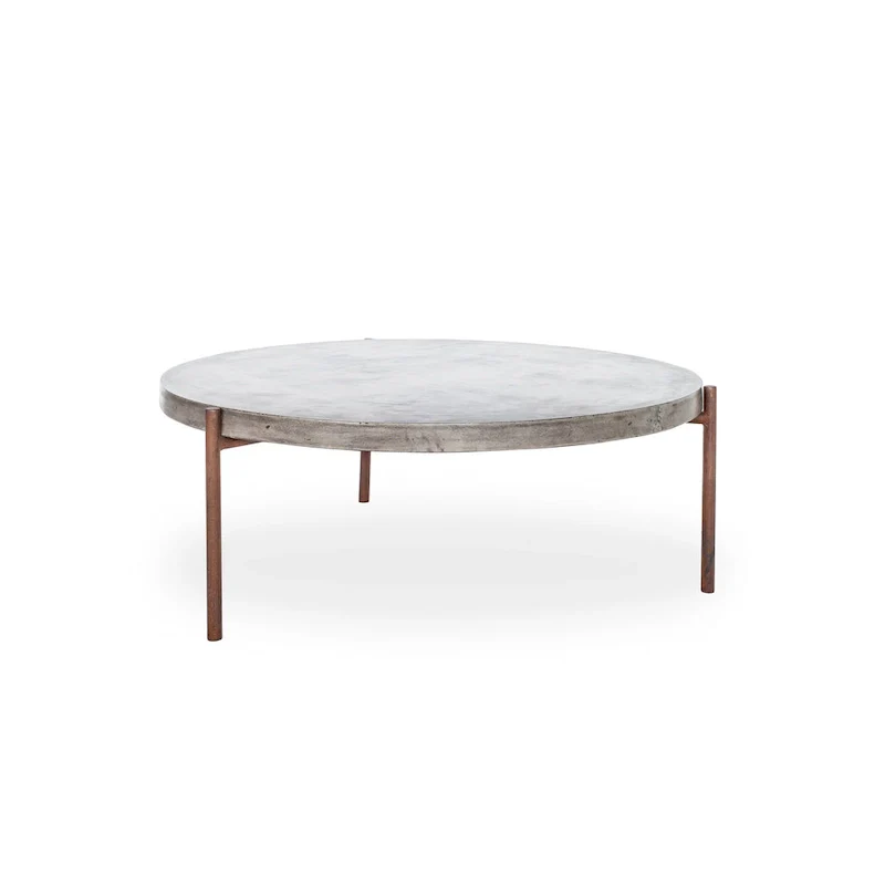 Aurelle Home Modern Concrete Outdoor Coffee Table