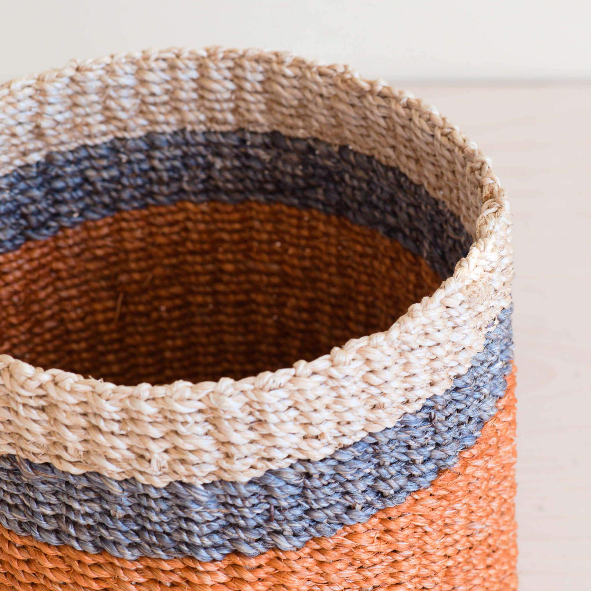 Coral Tabletop Mini Basket - Handwoven Baskets