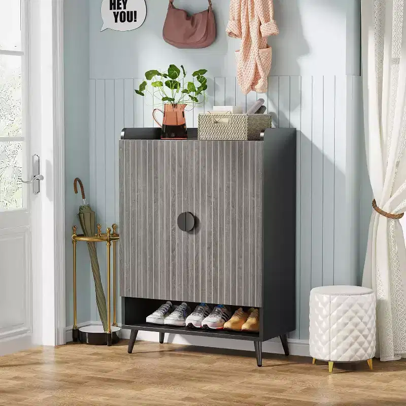 Tribesigns 7-Tier Wooden Shoe Cabinet