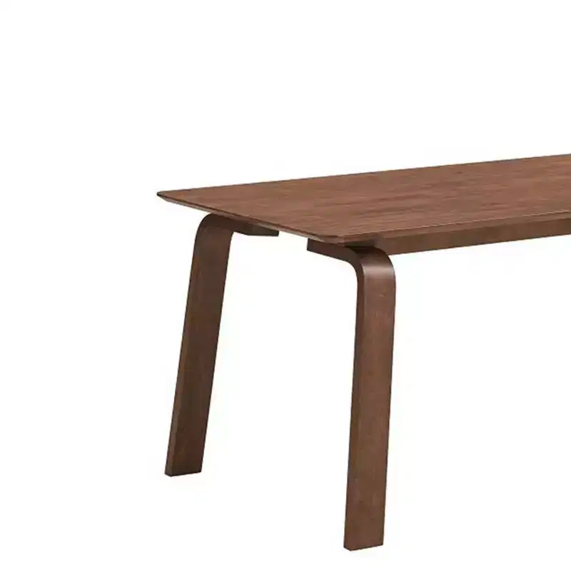 62.99" Ginny Dining Table Walnut Finish - Acme Furniture: 60 Day Warranty, Seats 6