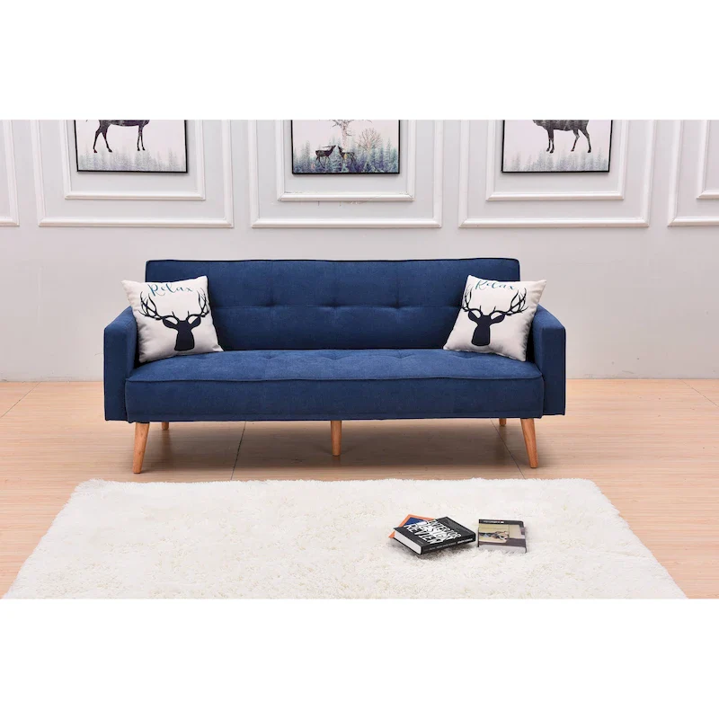 Velvet Wingback Push Back Recliner Chair