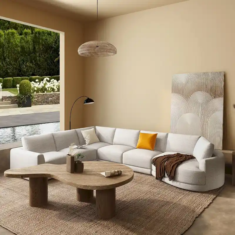 Laguna 165.5 L-Shape Modular Sectional Sofa with Chaise Lounge