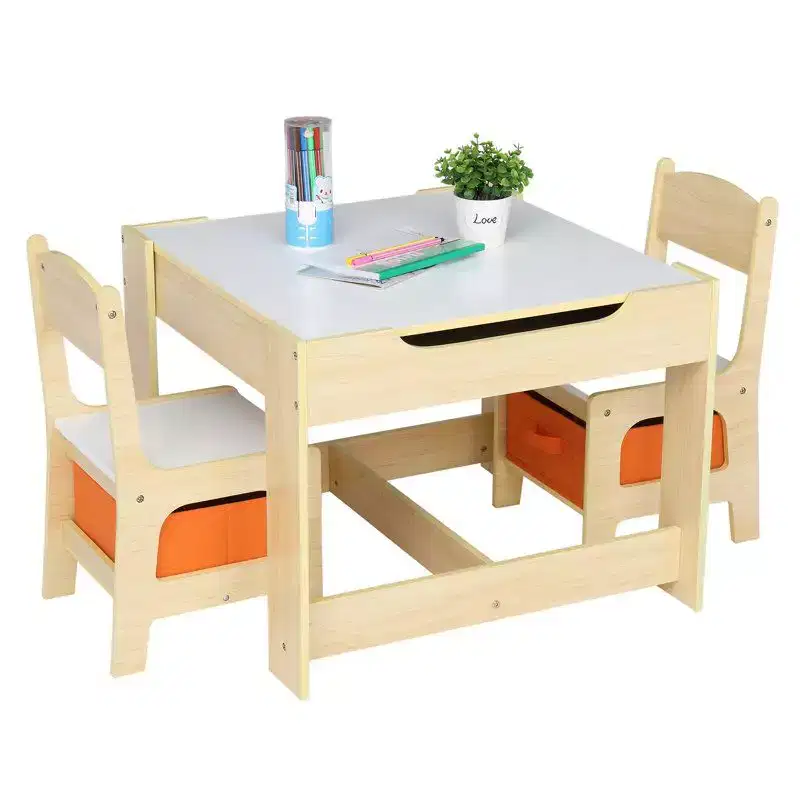 Karl Home 3 Piece Kids Play Or Activity Table and Chair Set