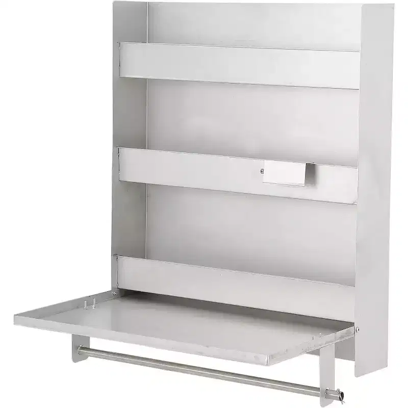 Aluminium Work Station Storage Cabinet, w/ Rack, Cabinet for Storage