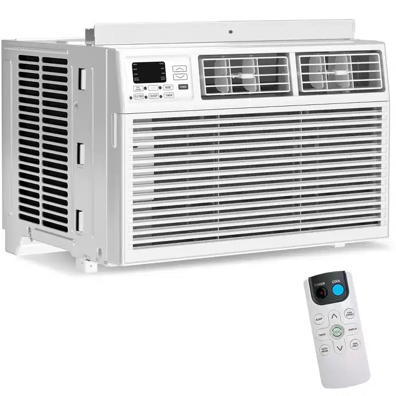8,000 BTU Window Air Conditioner with Remote Control, Smart Window AC Unit with Dehumidifier, Fan, Energy Saving, for Home/Living Room