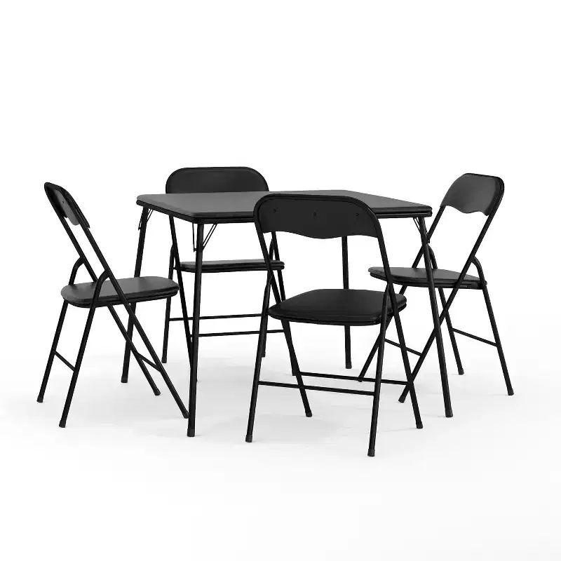 Flash Furniture 5 Piece Folding Card Table and Chair Set