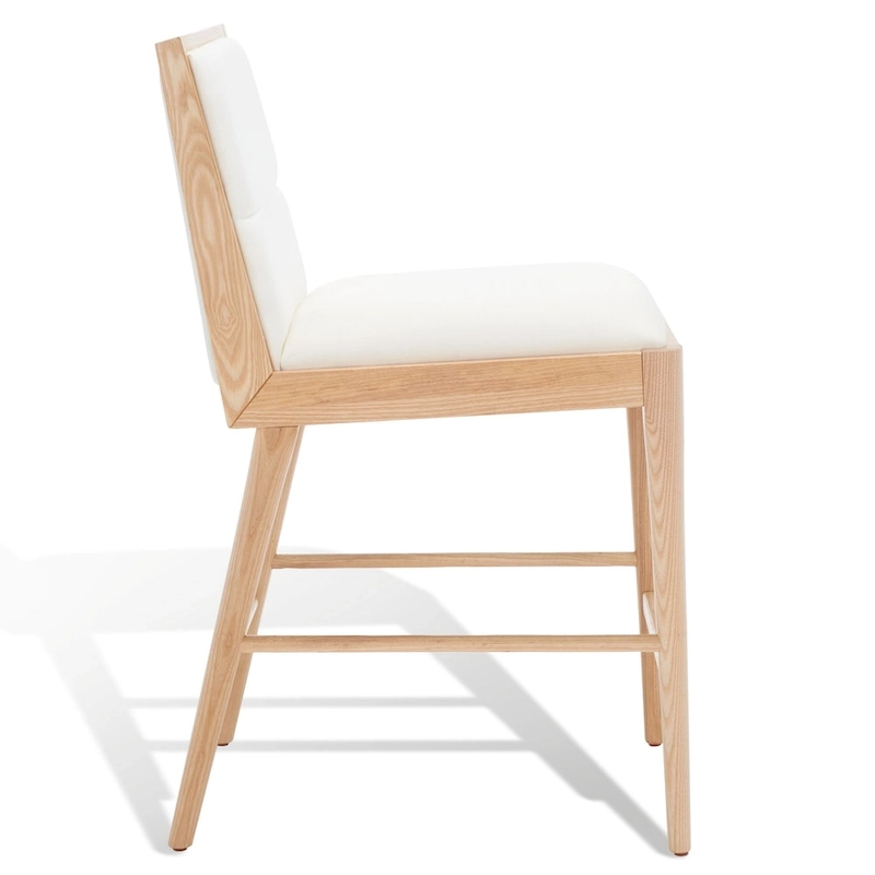 SAFAVIEH Couture Vonne Linen Counter Stool (Set of 2) - 19Wx22Dx36H