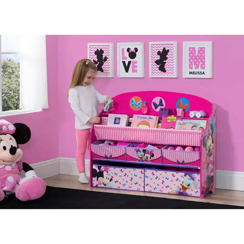 Disney Minnie Mouse Kids' Deluxe Boy & Toy Organizer - Delta Children