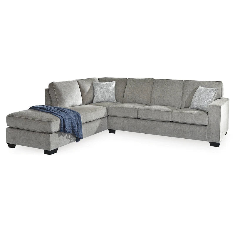 2-Piece Sleeper Sectional Sofa with Chaise | Pull-Out Bed | Upholstered | Living Room