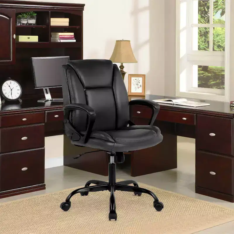 BestMassage Office Chair Executive Chair with Breathable PU Leather Rolling Casters