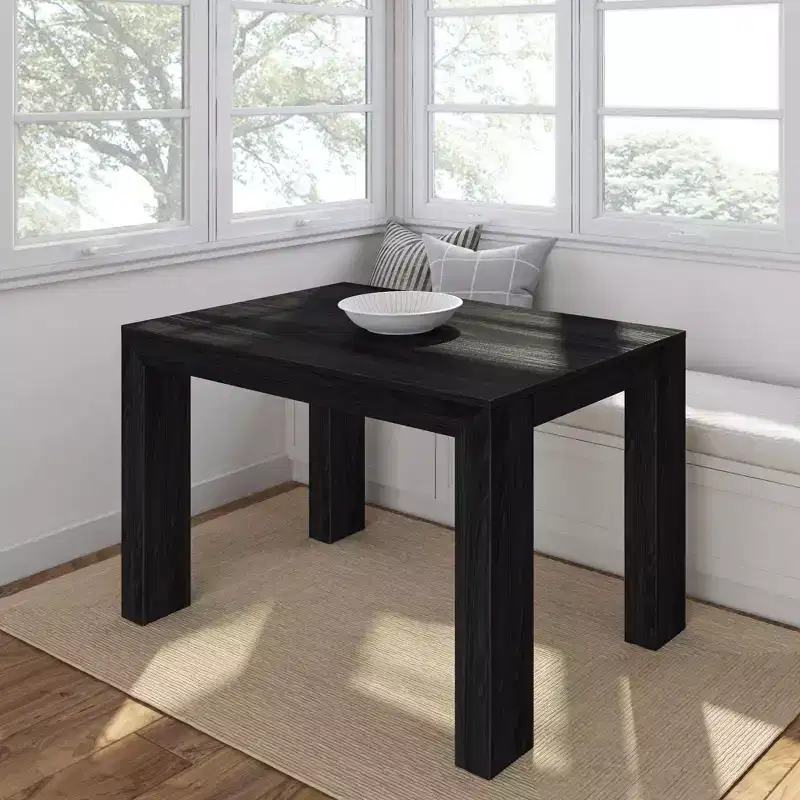 Plank+Beam 48 Modern Dining Table for 4, Solid Wood Rectangular Dining Table for Kitchen/Dining Room