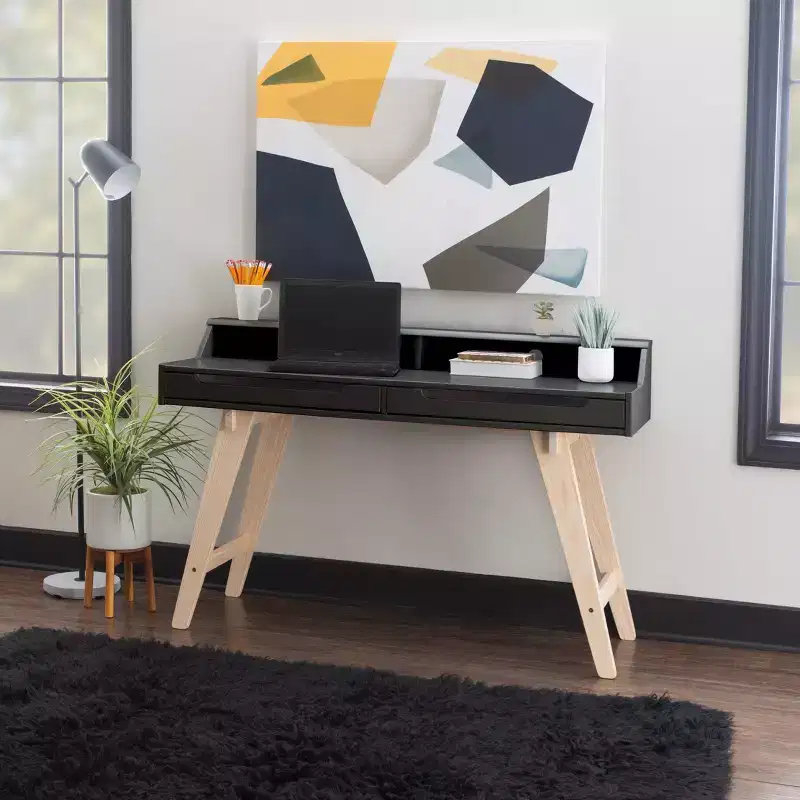 Sloan Modern 2 Drawer Desk - Linon