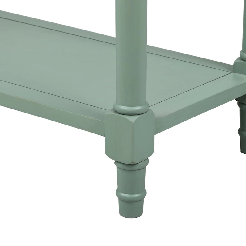 Console Table Traditional Design with Two Drawers and Bottom Shelf