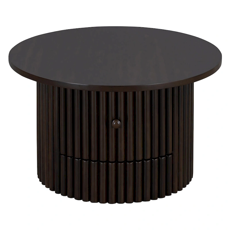 30.5 MDF Coffee Table with Drawer & Slat Base