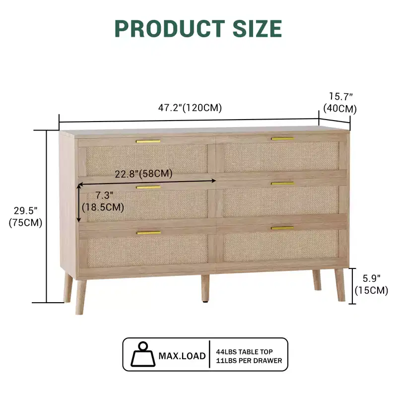 Rattan Dresser