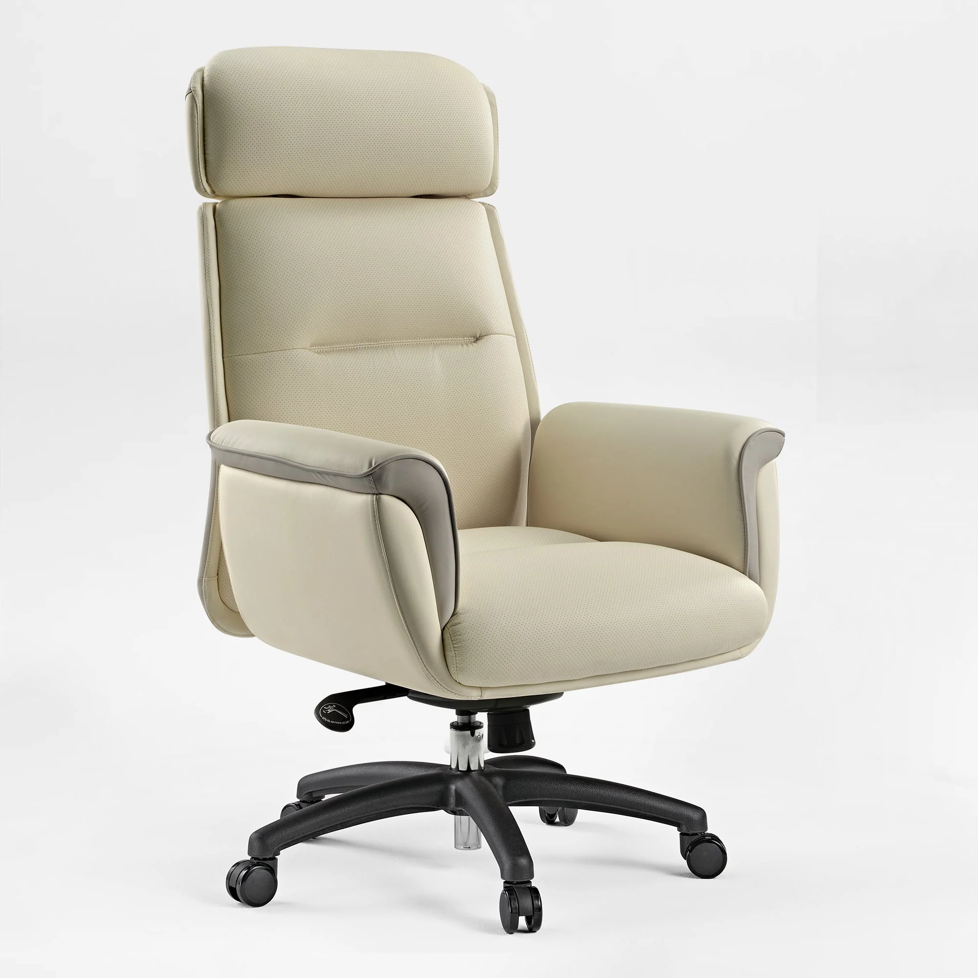 Microfiber Leather Executive Office Chair with Adjustable Headrest