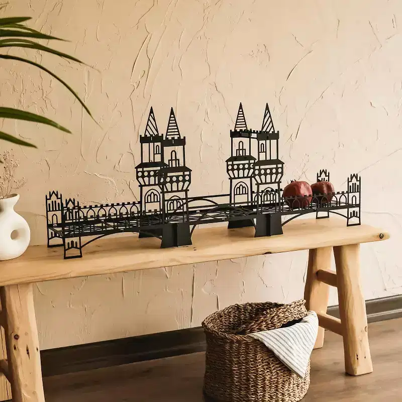 Metal Bridge Shelf for Desk or Wall – 33.4