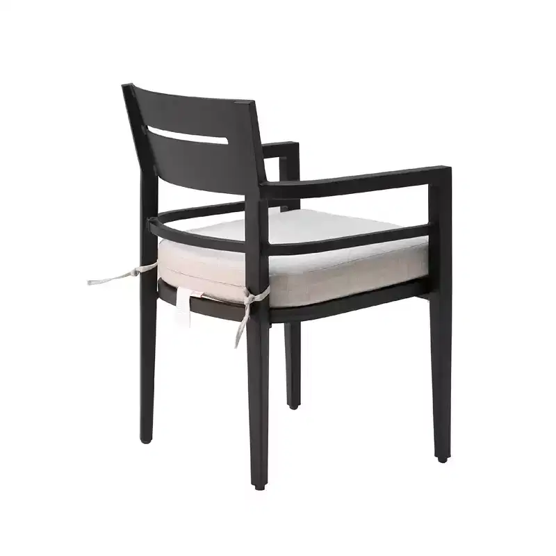 4-Piece Dining Chair Set, Outdoor Patio Dining Chairs, Ergonomic Backrest, Waterproof Cushions, Tapered Leg Design, Ideal for Gardens