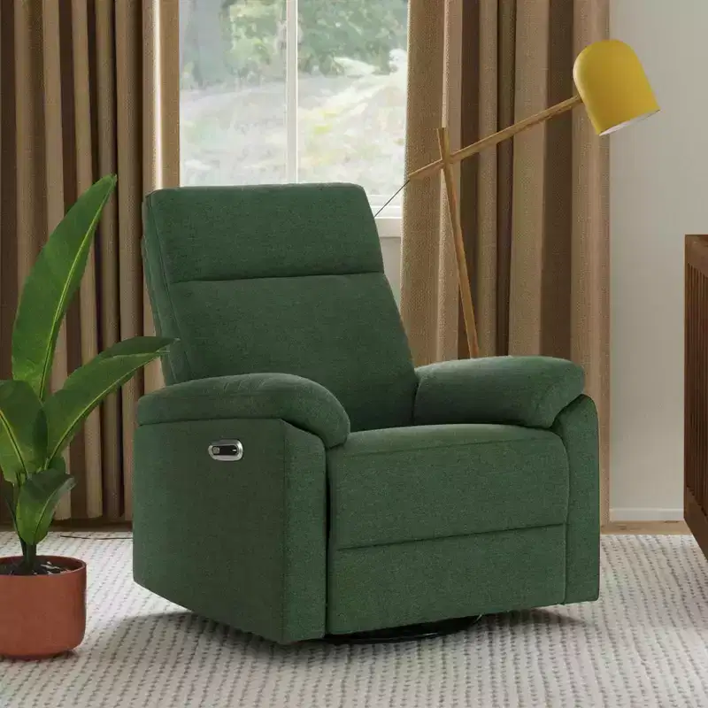Electronic Recliner and Swivel Glider with USB Charging Port, GREENGUARD Gold Certified