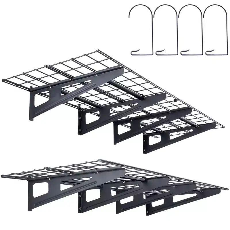 VEVOR Garage Storage Shelving, 2 Pack, 6 x 2 ft Heavy Duty Garage Shelves Wall Mounted, 1000 lbs Load Capacity(Total) Garage Storage Rack