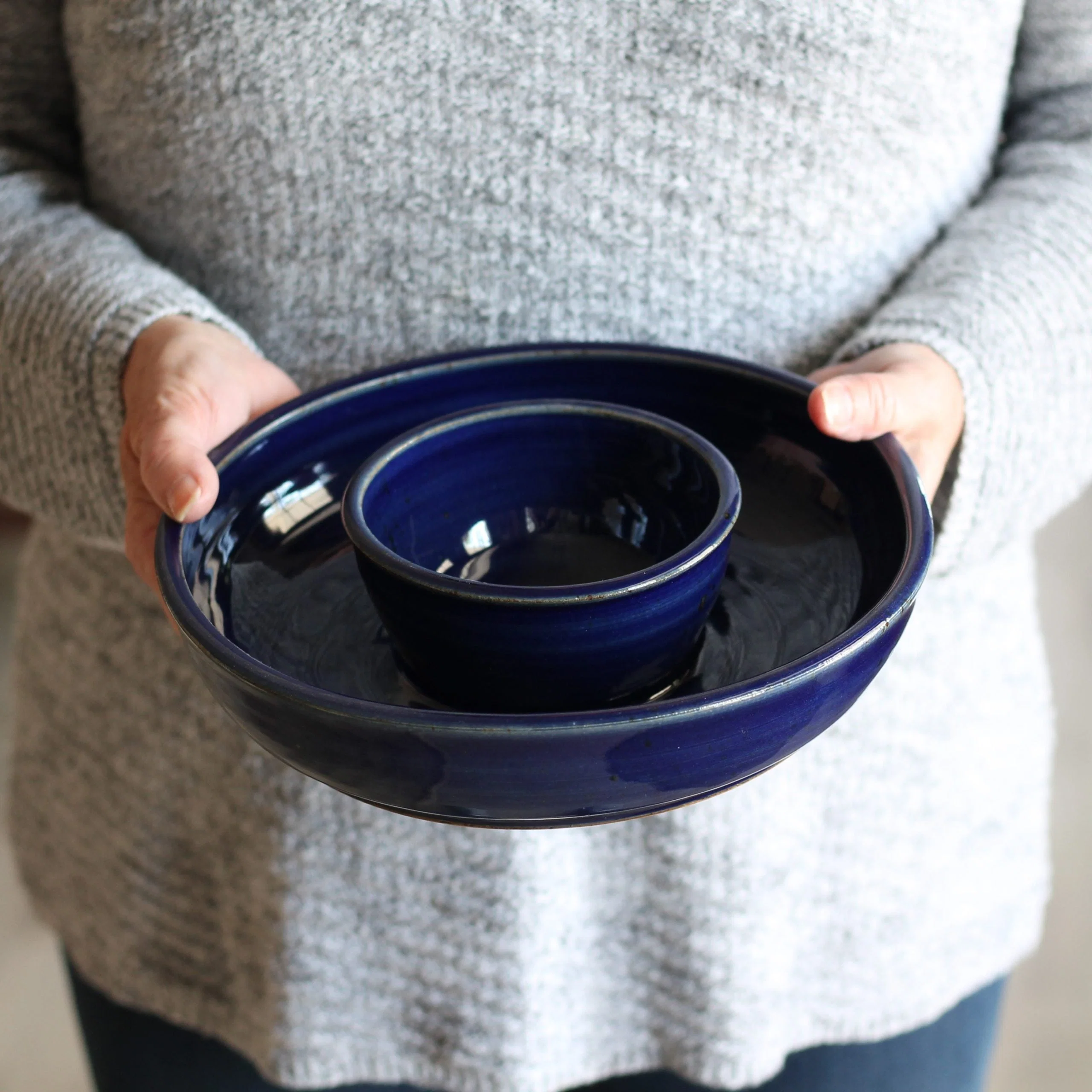Handmade Small Chip n' Dip Bowl