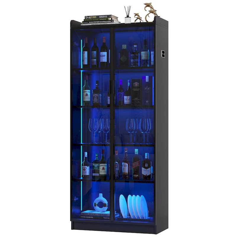 Dining Cabinet with LED light - N/A