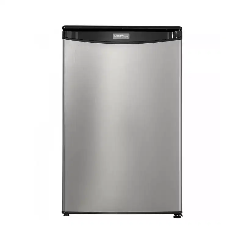 Danby 4.4 cu. ft. Compact Fridge in Stainless Steel Look DAR044A4BSLDD