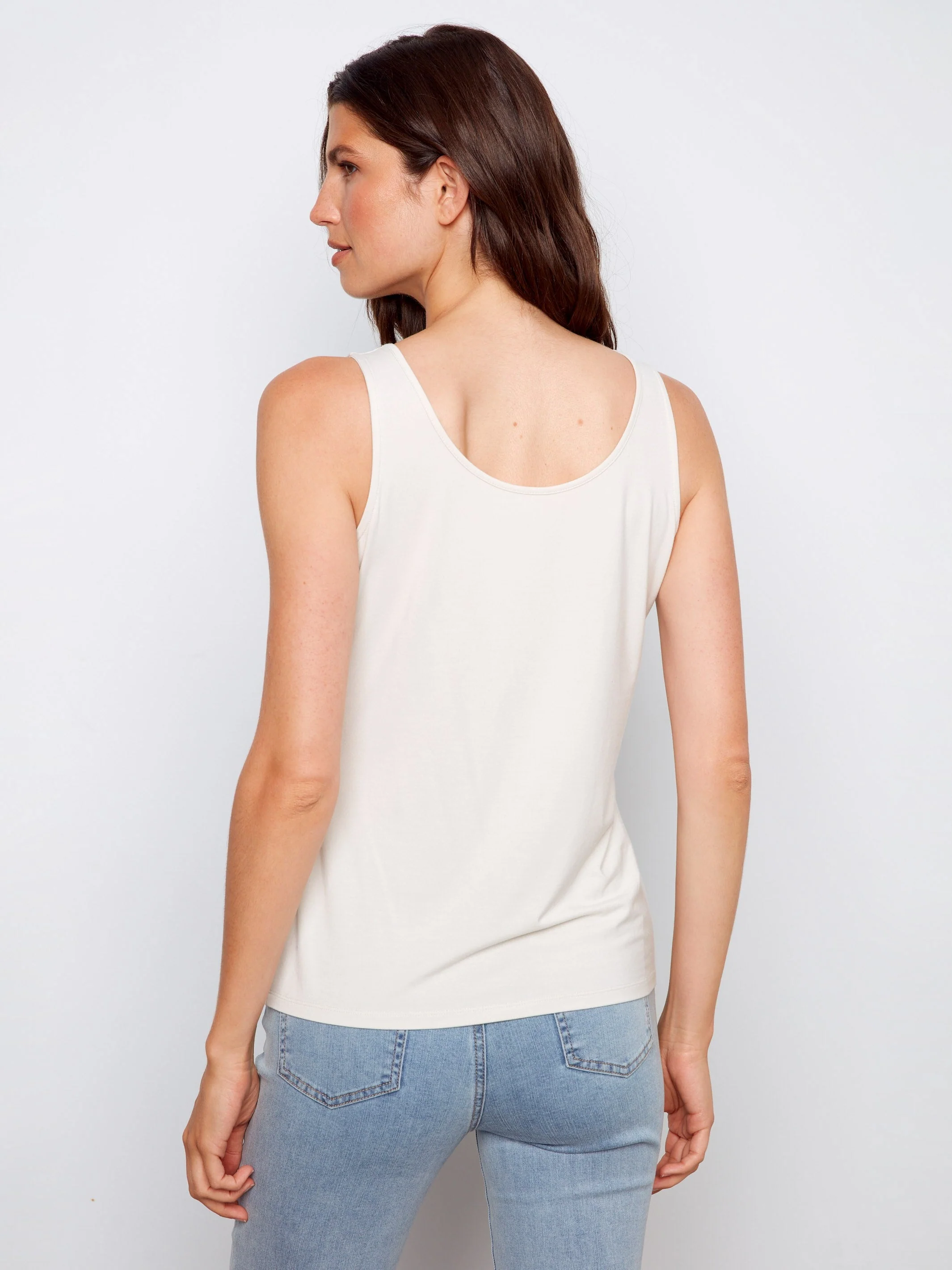 Reversible Soft Fabric Cami - Greige