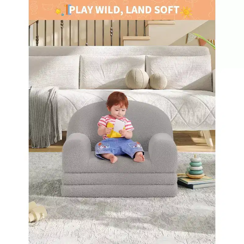 Folding Sofa for children, comfortable Chair and Sun Lounger for Reading, Playroom, sofa for boys and girls, Birthday Gift