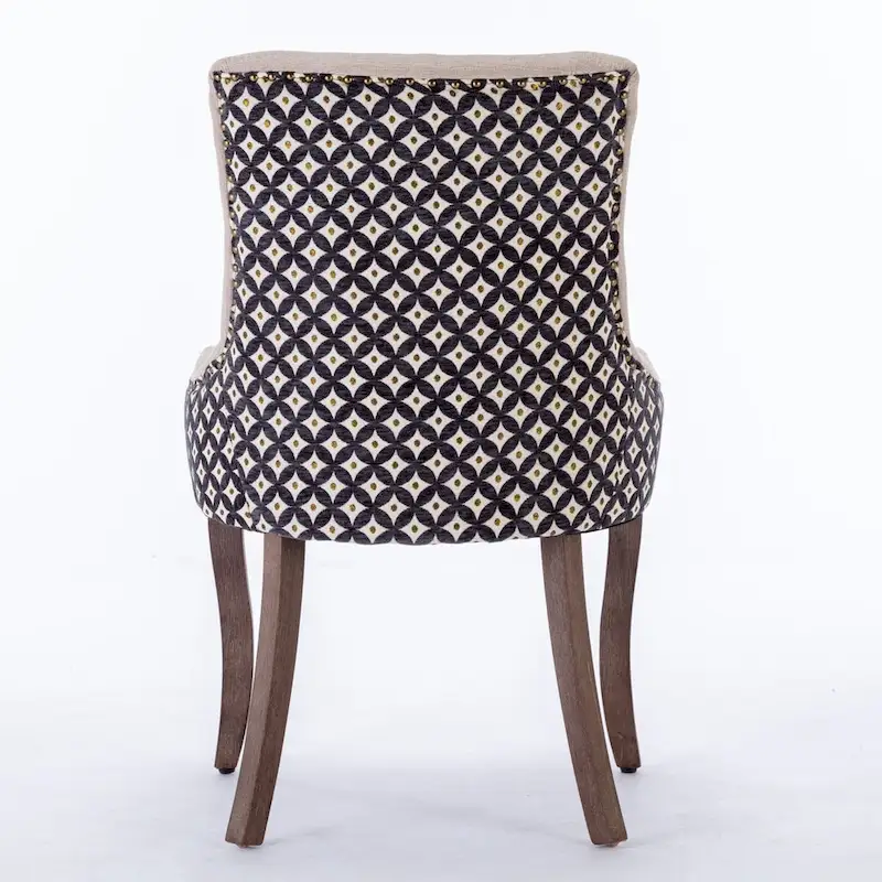 Traditional Tufted Ultra Upholstered Wingback Dining Chair Set of 4