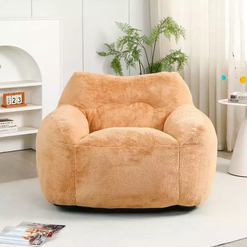 MAYEERTY Bean Bag Sofa Chair with Armrests High Density Foam Lazy Comfortable for Adults Living Room Bedroom Reading
