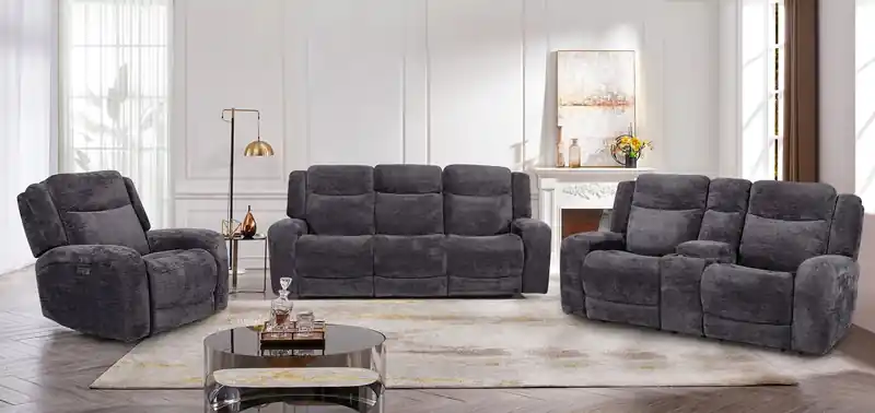 90 Fabric Power Reclining Sofa