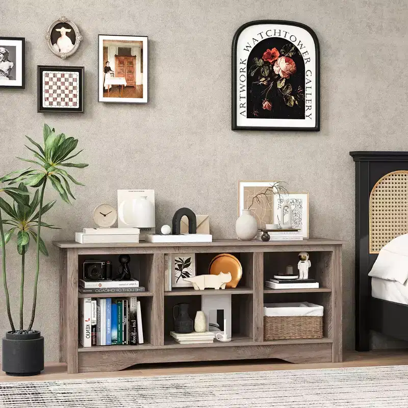TV Stand Entertainment Center with 3 Adjustable Shelves for 65
