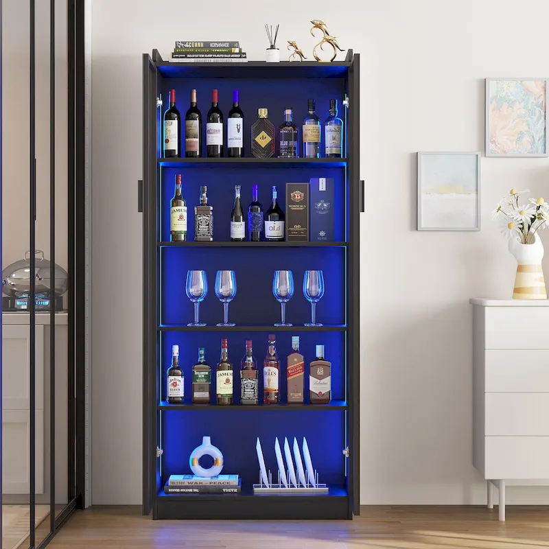 Dining Cabinet with LED light - N/A