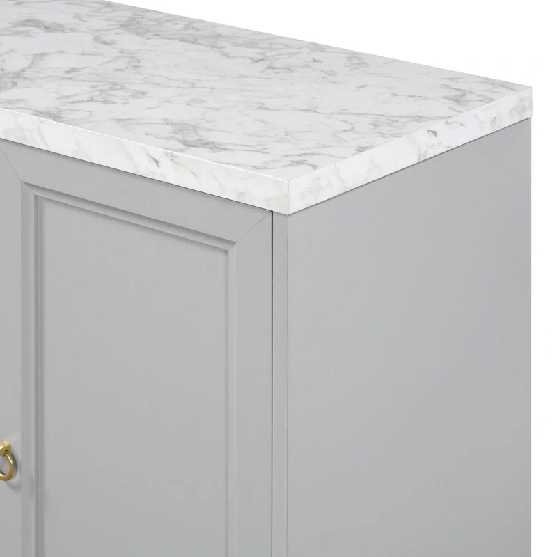 59 Sideboard Buffet Cabinet with Adjustable Shelf