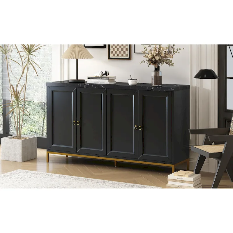 59 Sideboard Buffet Cabinet with Adjustable Shelf