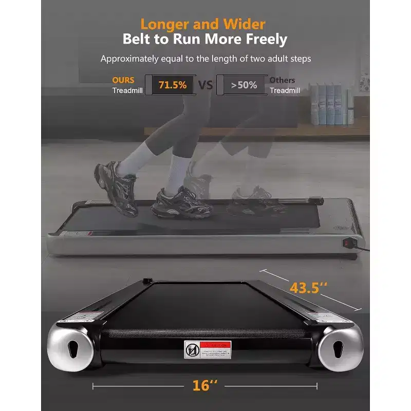 2.25HP Folding Electric Treadmill for Home Office, Space Saving, No Assembly Needed, Portable Treadmill for Office Home Exercise