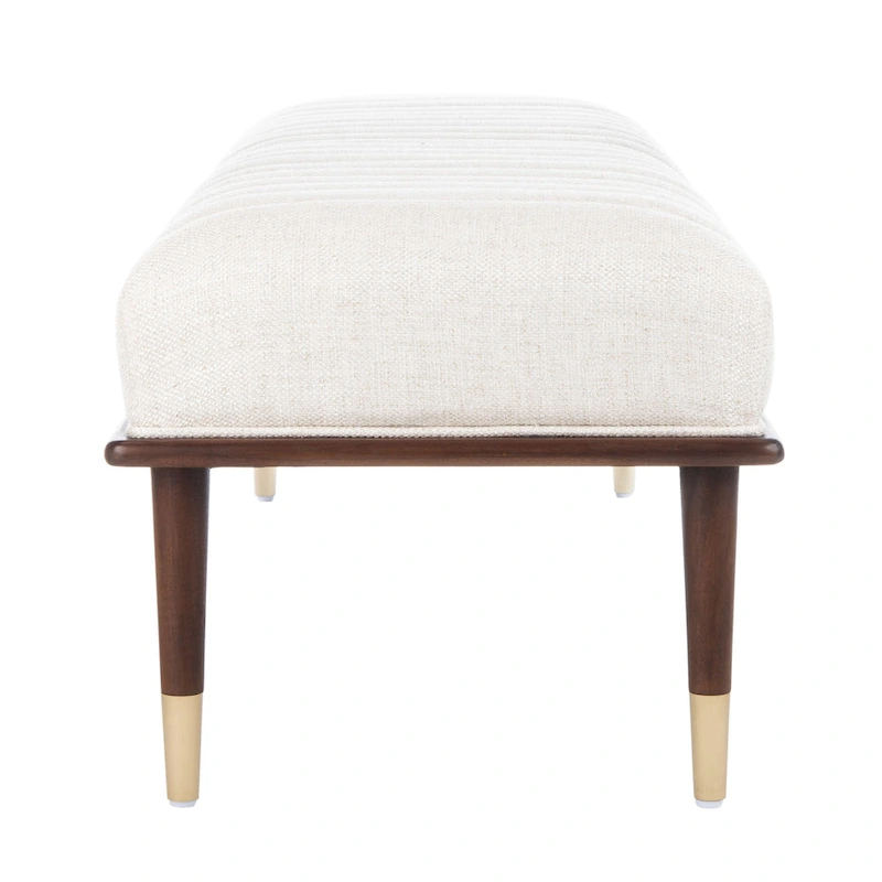 SAFAVIEH Couture Felicienne Mid-Century Bench - 63 W x 20 D x 18 H - 63Wx20Dx18H
