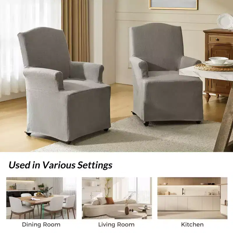 Arnold dining chair Set of 4 roll arms|ARTFUL LIVING DESIGN