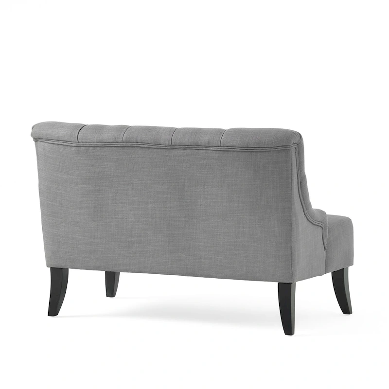 Nicole Polyester Blend Fabric Settee by Christopher Knight Home - 29.25L x 43.75W x 30.50H
